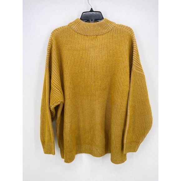 Topshop Mock Neck Sweater Oversized Rib Knit - Picture 4 of 7